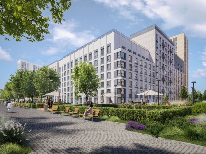 2-к. квартира, 51,6 м², 4/16 эт.