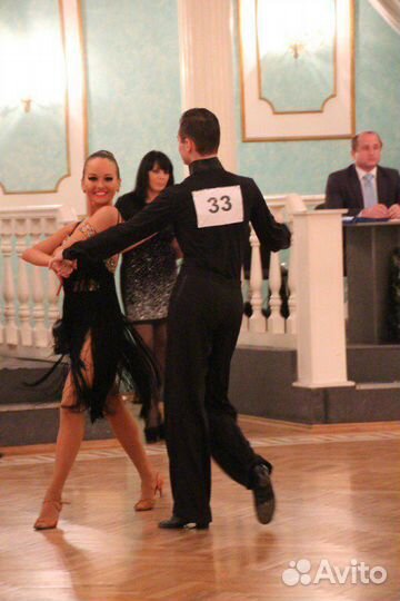 Платье для танцев латина чёрное