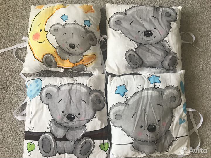 Бортики подушки в комплекте с одеялом