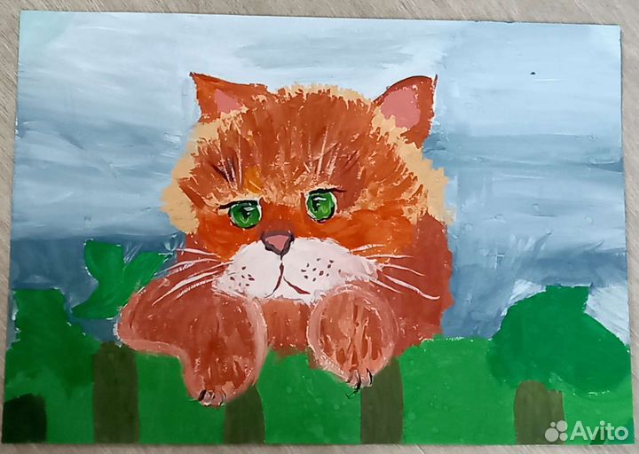 Картина гуашью