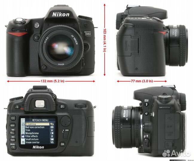 Зеркальный профи фотоаппарат Nikon D80 body-тушка