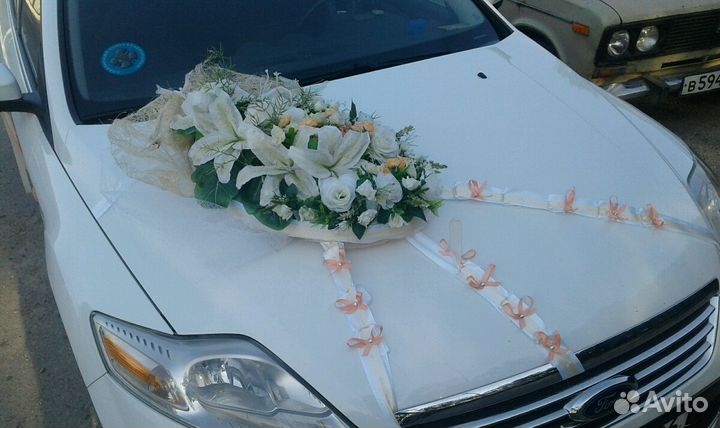 Украшение на машину для свадьбы или другого торжес