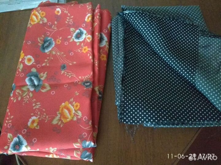 Ткань -хлопок, драп, плащевка, шелк