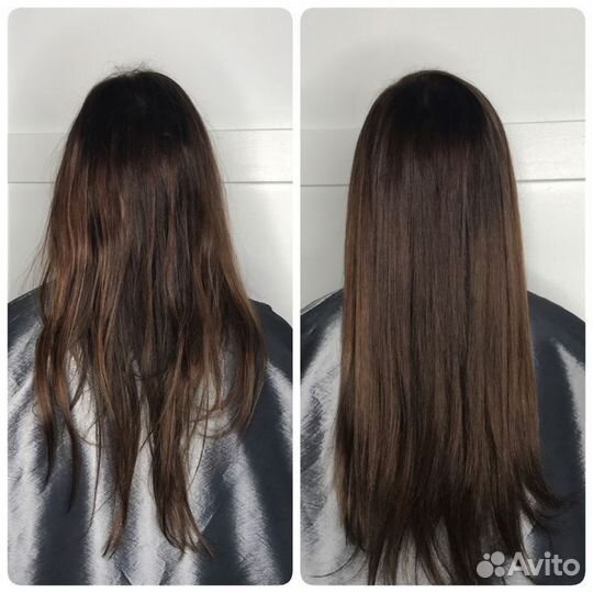 Наращивание волос на дому