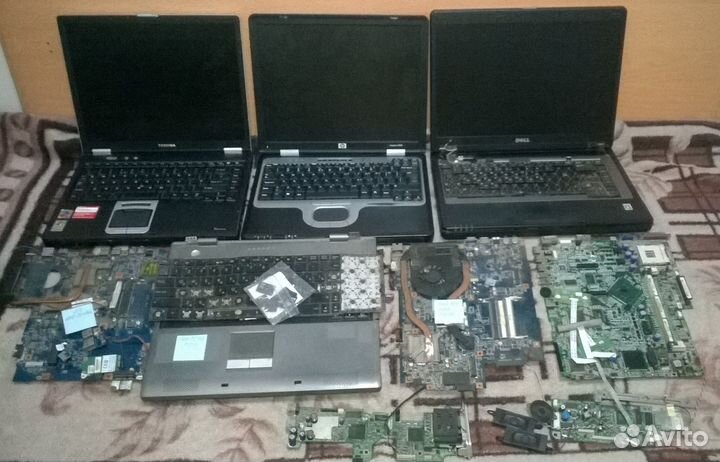 Ноутбуки и материнки на запчасти