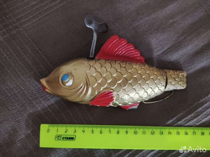 Игрушка СССР рыба 60-е годы