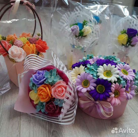 Букеты цветов мыло выпускной