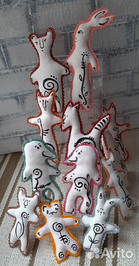 Игрушки мягкие текстильные. Игра в театр