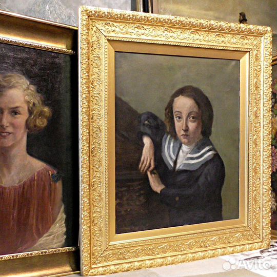 Картина.19 век.Франция.Холст.Масло.Живопись