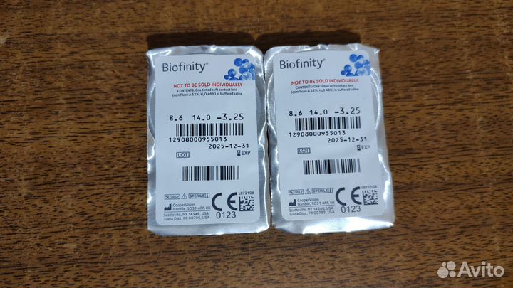 Контактные линзы Biofinity