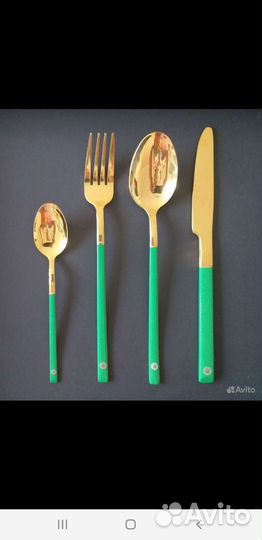 Набор столовых приборов ложки вилки ножи новые