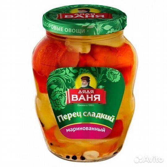 Опт - Перец Дядя Ваня Сладкий маринованный 680г