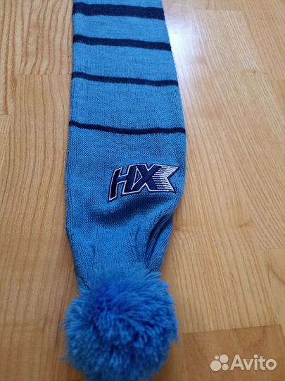 Зимняя шапка и шарф хоккей клуба Нефтехимик