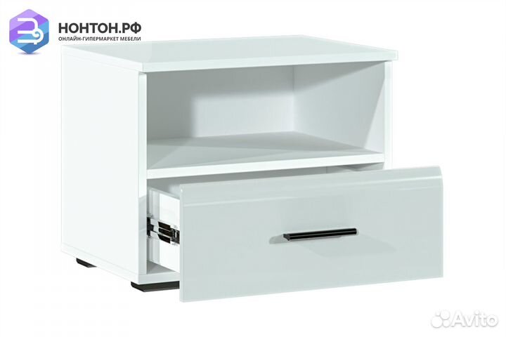 Тумба прикроватная Соло белый