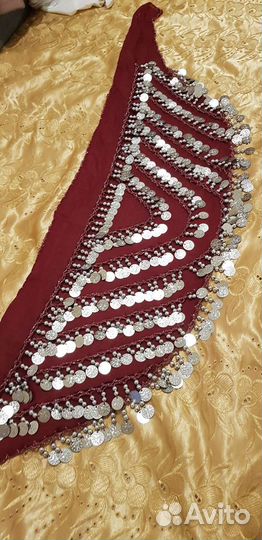 Пояс с монетками для восточных танцев