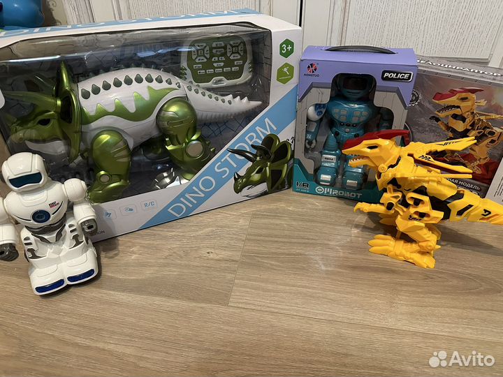 Развивающие игрушки робот динозавр трансформер