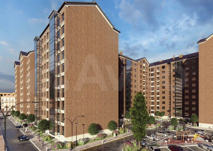 2-к. квартира, 69,2 м², 2/10 эт.