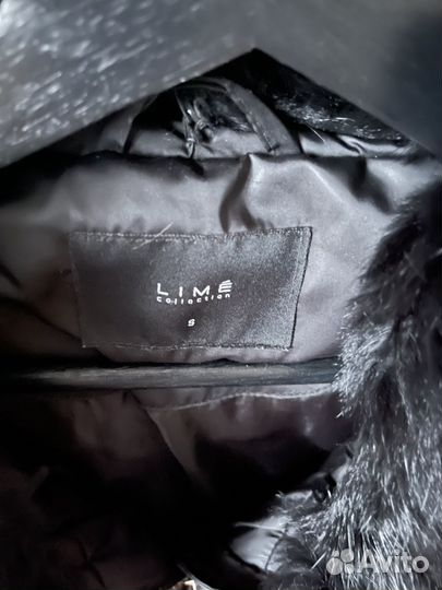 Lime пуховик черный