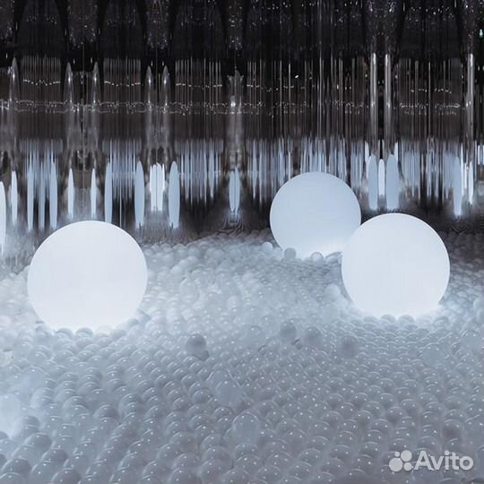 Уличный светильник led шар 60 см RGB IP65 220 В