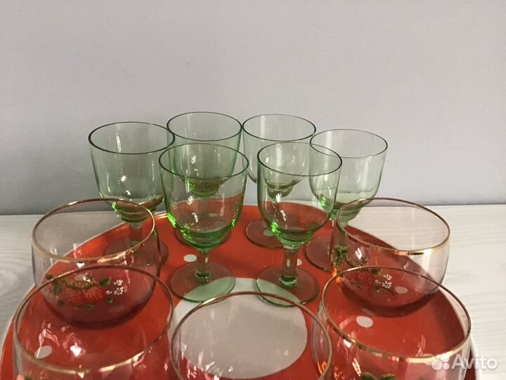 Бокалы цветное стекло
