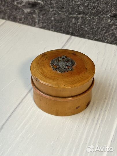 Шкатулка деревянная с серебряной накладкой