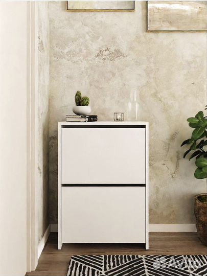 Обувница в прихожую белая