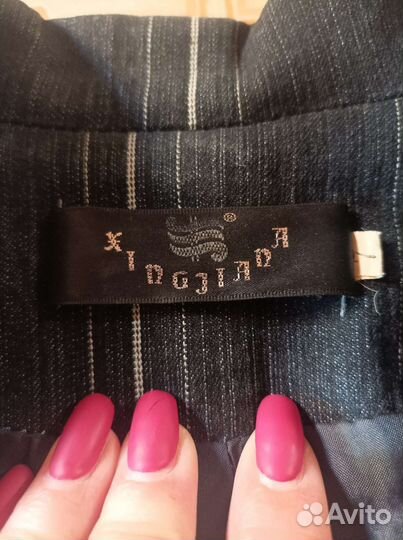 Костюм юбка, жилет, галстук, пиджак