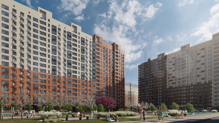 2-к. квартира, 53,6 м², 9/17 эт.