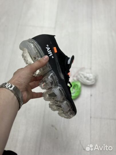 Кроссовки Nike Vapormax мужские черные Off White