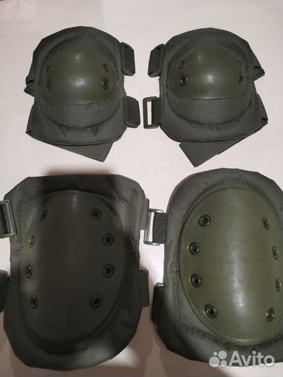 Наколенники и налокотники кмф78 Х-форма олива