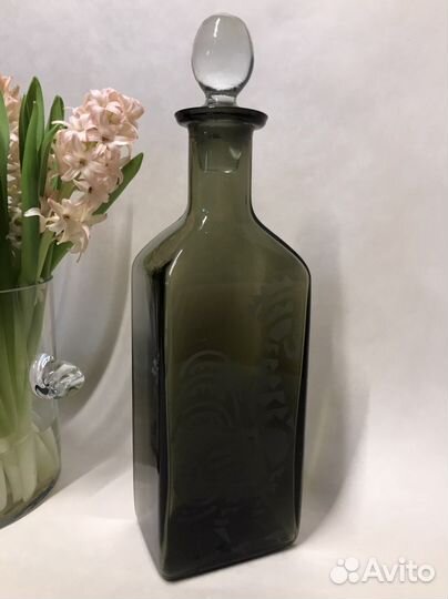 Графин стеклянный с петушком