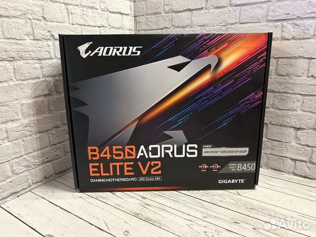 Материнская плата Gigabyte B450 aorus elite V2 AM4 купить в Москве ...