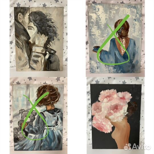 Картина рисунок масло