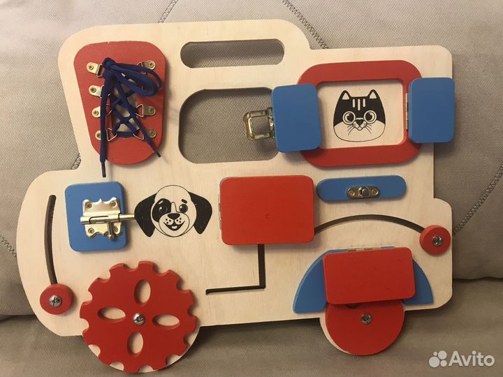 Бизиборд паровозик игрушка для детей