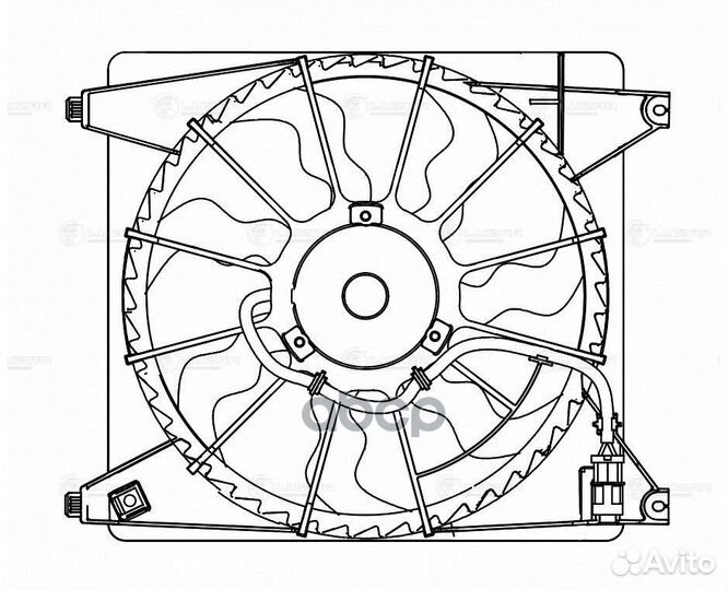 Э/вентилятор охл. для а/м Hyundai Grand Starex