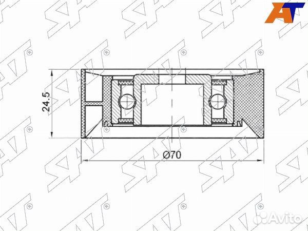 Ролик приводного ремня BMW Z3