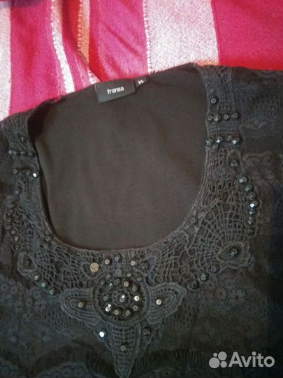 Платье чёрное кружевное