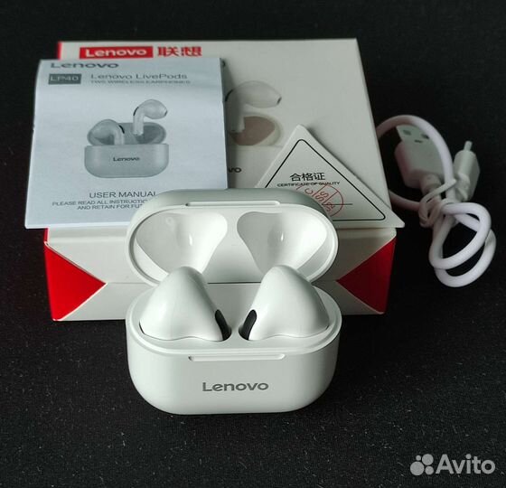 Беспроводные наушники-вкладыши Lenovo LivePods