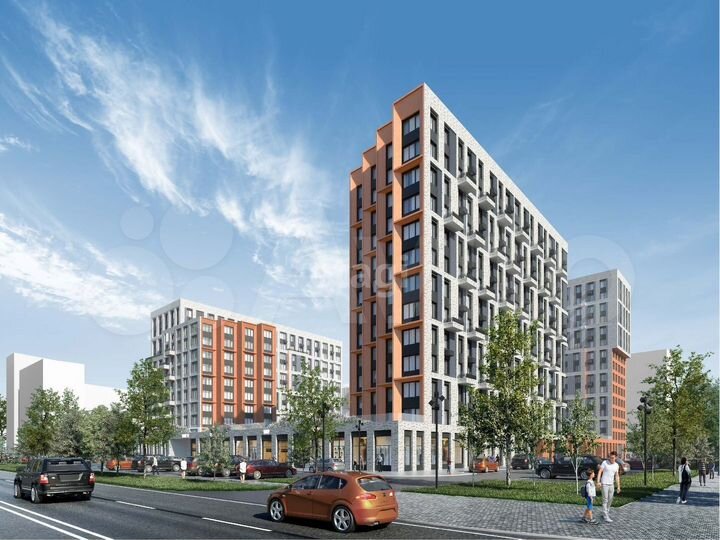 Квартира-студия, 27,6 м², 13/15 эт.