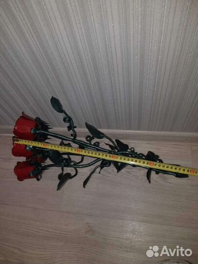 Розы из металла ручная работа