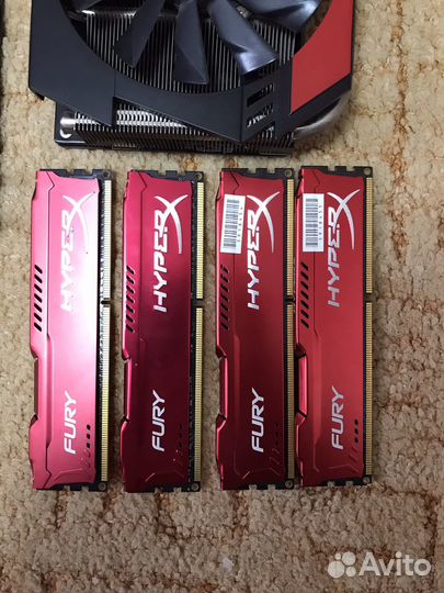 Плата в сборе,процесор,кулер,видеокарта,память