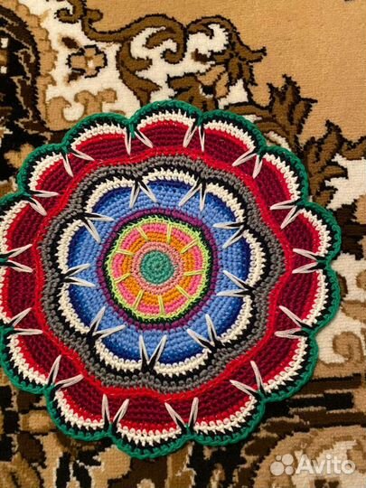 Коврики вязаные крючком