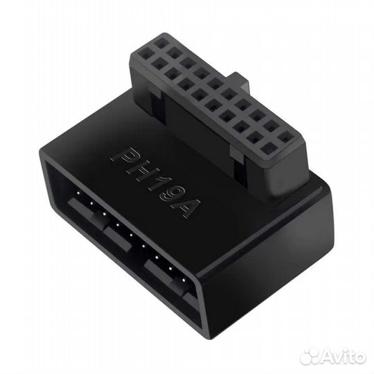 Переходник USB 3.0 на 90 градусов 20 pin