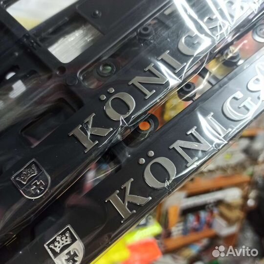 Рамка под номер Кенигсберг хром серебро