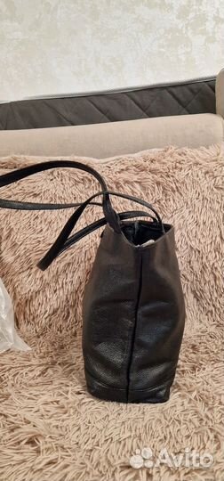 Сумка натуральная кожа черная
