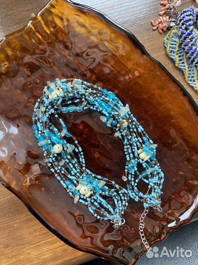 Колье из бисера