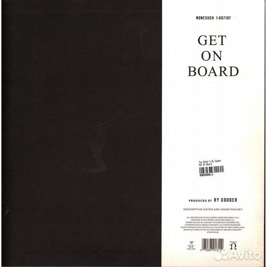 Винил Taj Mahal & Ry Cooder – Get On Board