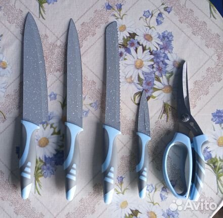 Набор ножей + тесак в подарок