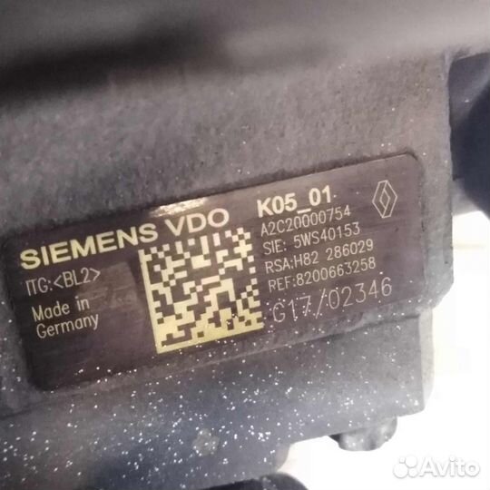 Насос топливный к9к 732 Renault Megane 2 1.5 DCI R