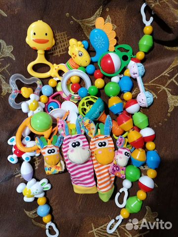 Игрушки погремушки пакетом